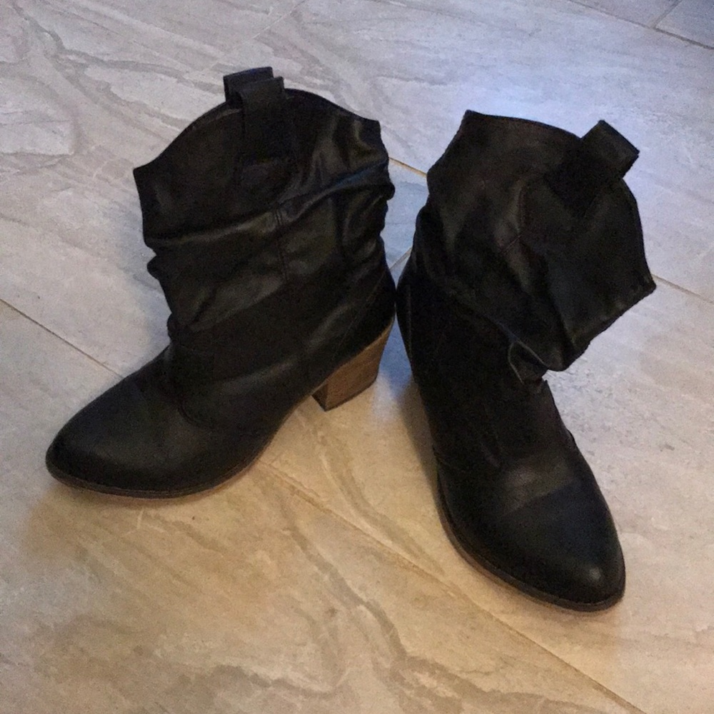 Short Heeled Black Booties